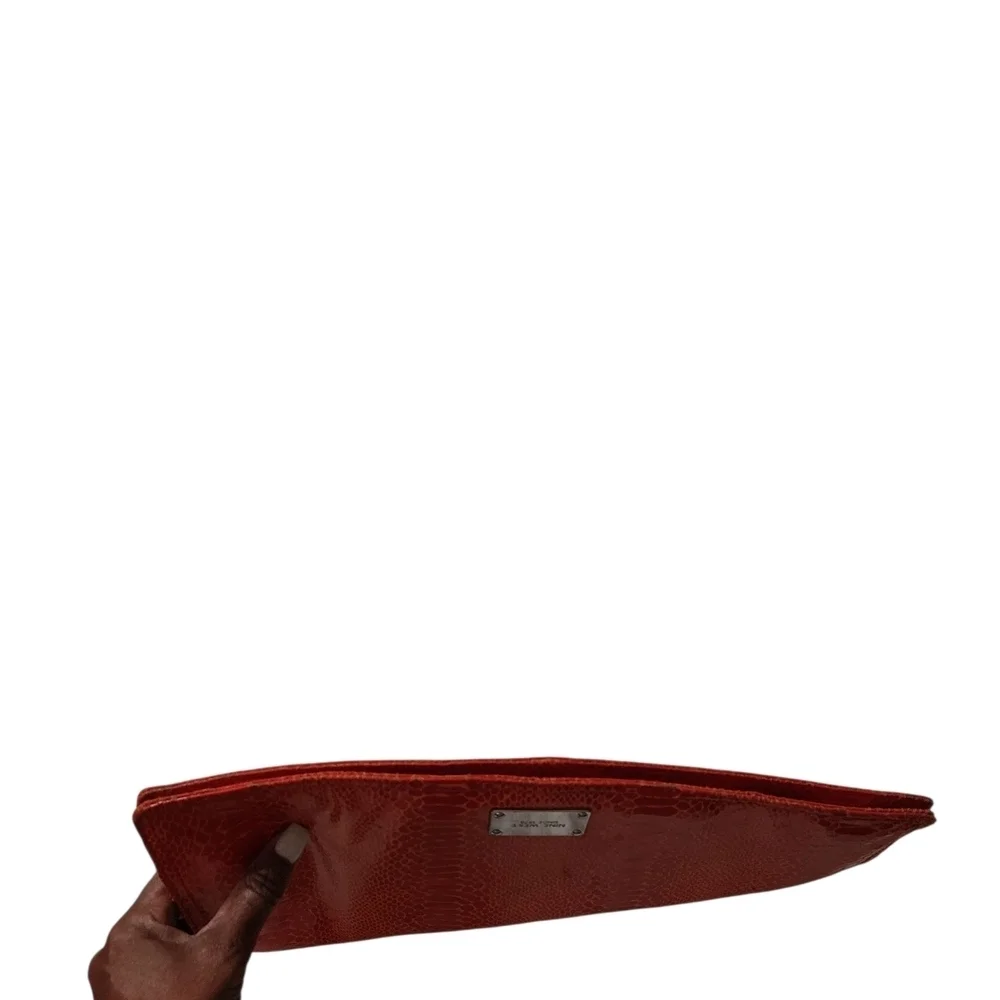 Nine West Red Snakeskin Clutch